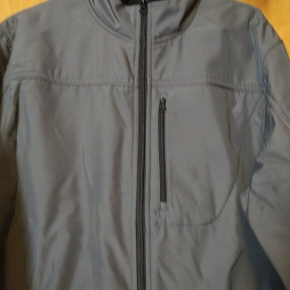 Old Navy Outdoor Men's Medium Long Sleeve Gray Zip Up Jacket With Pockets - Picture 2 of 5